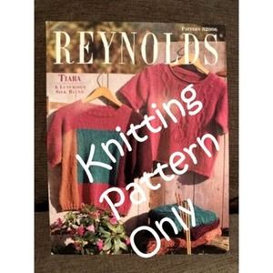 New Reynolds Yarns Tiara 82006 Summer Guernsey Colorblock Tee Knitting Pattern